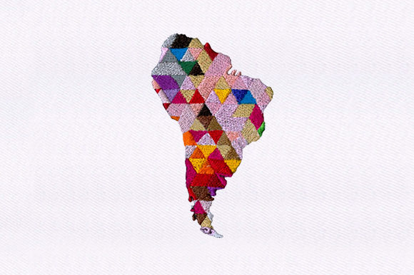 Continent Africa Map Embroidery Design Review