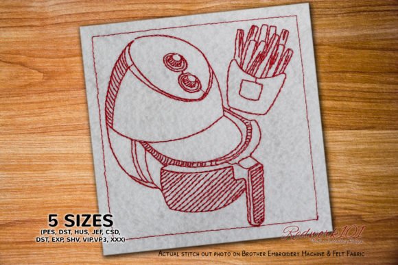 Fryer Redwork: A Timeless Embroidery Design for Practical Projects