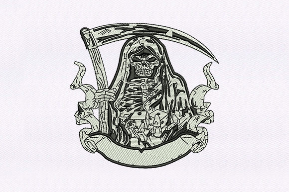 Grim Reaper Embroidery Design Review: A Unique Halloween Touch