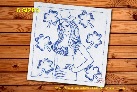 Happy St Patricks Day Women Redwork Review