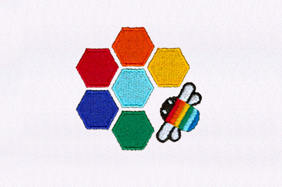 Honeycomb and Bee: A Delightful Embroidery Design for Personalized Gifts