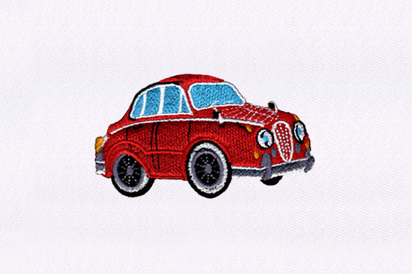 Quaint Red Car Embroidery Design Review