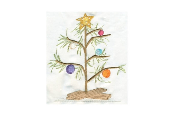 Sassy Prim Tree: A Festive Embroidery Design for Seasonal Success