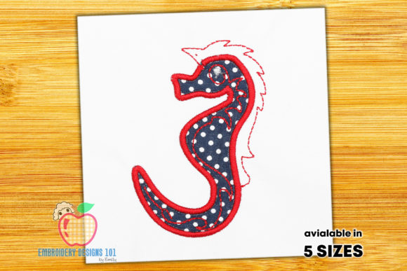 Sea Horse Applique Design Review for Embroidery Sellers