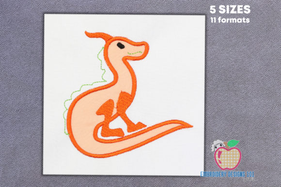 Sitting Baby Dragon Applique Pattern Review for Apparel Projects