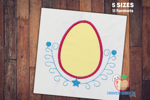 The Easter Egg with Designs Applique: A Seasonal Embroidery Must-Have